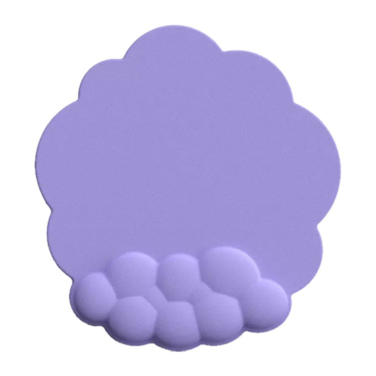 Wrist Rest Design Cloud Shape Mouse Pad Leather Anti-slip Mouse Pad - Purple