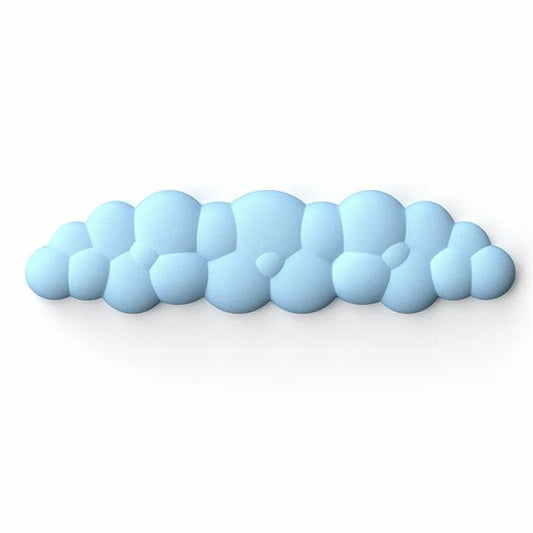 Memory Foam Keyboard Wrist Rest Pad Cloud Shape Anti-slip Wrist Support Pad - Blue