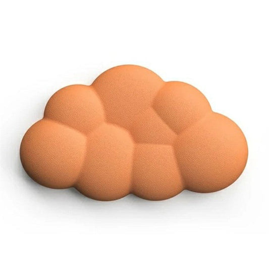 Memory Foam Mouse Wrist Rest Pad Cute Cloud Shape Wrist Support Pad - Orange