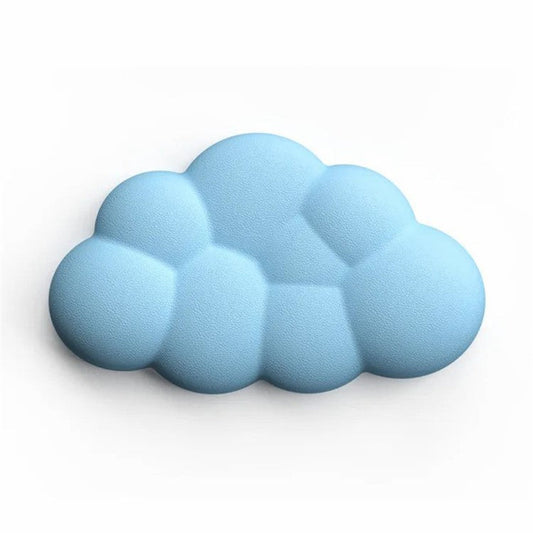 Memory Foam Mouse Wrist Rest Pad Cute Cloud Shape Wrist Support Pad - Blue
