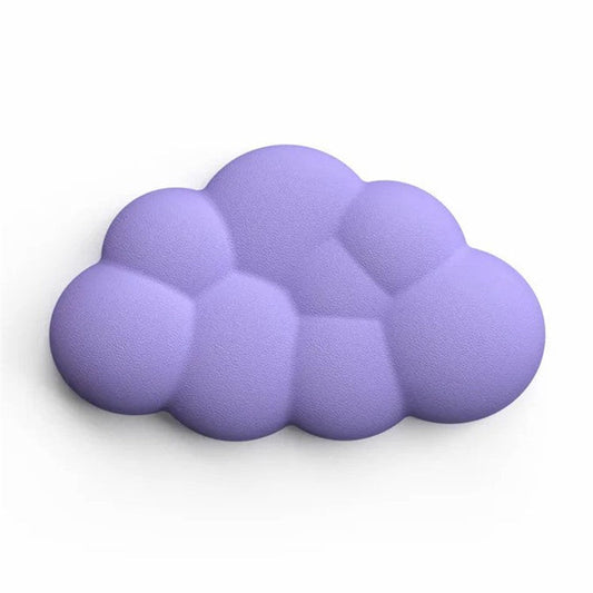 Memory Foam Mouse Wrist Rest Pad Cute Cloud Shape Wrist Support Pad - Purple
