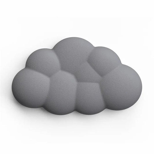 Memory Foam Mouse Wrist Rest Pad Cute Cloud Shape Wrist Support Pad - Grey