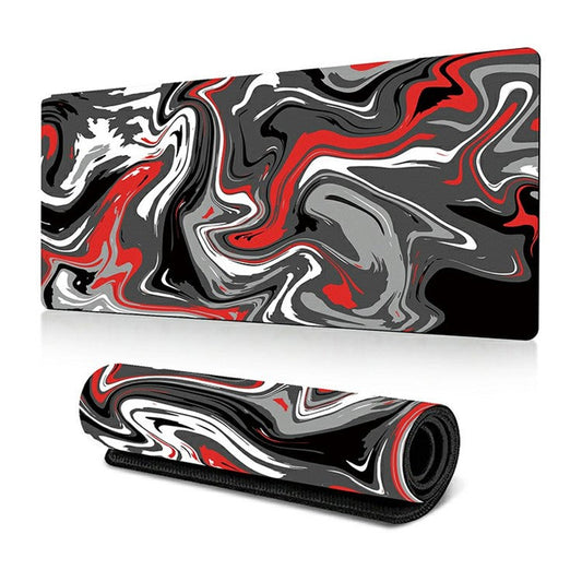 300 x 700 x 3mm Anti-Slip Desk Mouse Mat Abstract Fluid Pattern Mouse Pad - Style A