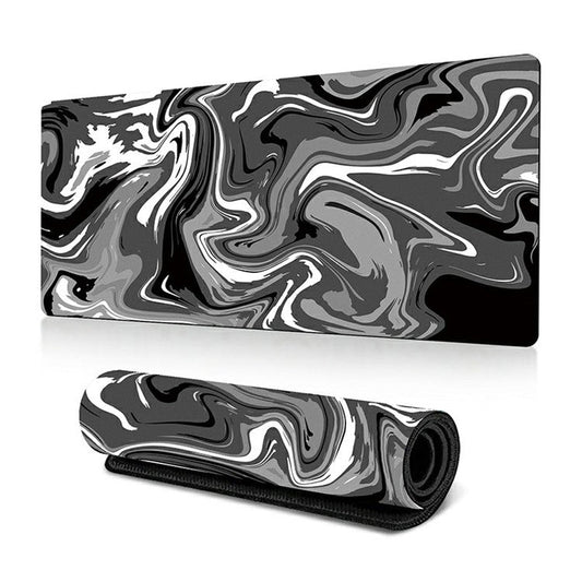 300 x 700 x 3mm Anti-Slip Desk Mouse Mat Abstract Fluid Pattern Mouse Pad - Style B