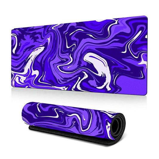300 x 700 x 3mm Anti-Slip Desk Mouse Mat Abstract Fluid Pattern Mouse Pad - Style E