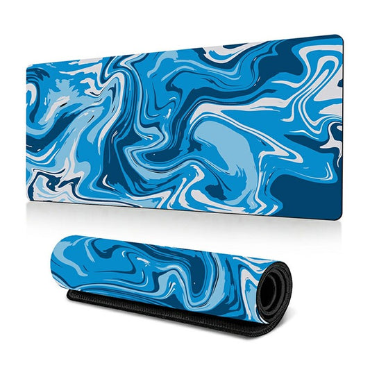 300 x 700 x 3mm Anti-Slip Desk Mouse Mat Abstract Fluid Pattern Mouse Pad - Style F