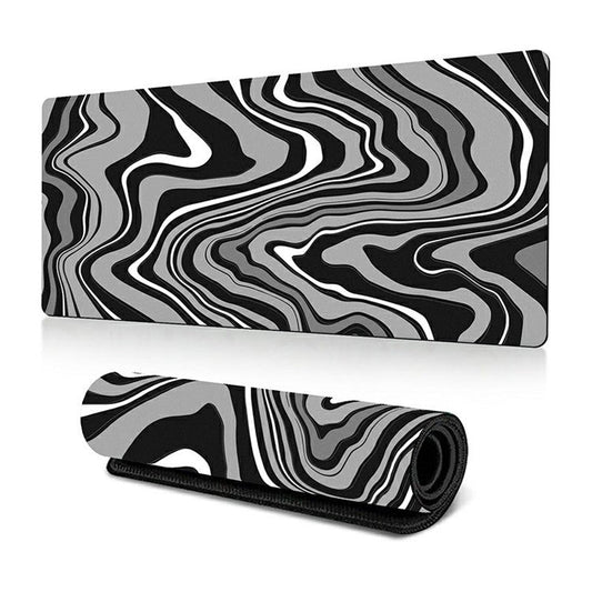 300 x 700 x 3mm Anti-Slip Desk Mouse Mat Abstract Fluid Pattern Mouse Pad - Style T