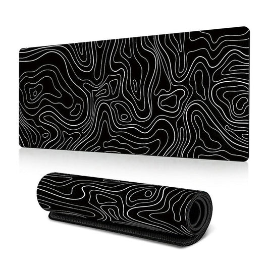 300 x 700 x 3mm Abstract Fluid Pattern Mouse Mat Non-Slip Rubber Mouse Pad - Style D