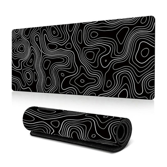 300 x 700 x 3mm Abstract Fluid Pattern Mouse Mat Non-Slip Rubber Mouse Pad - Style E