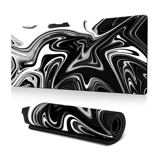 300 x 700 x 3mm Abstract Fluid Pattern Mouse Mat Non-Slip Rubber Mouse Pad - Style J