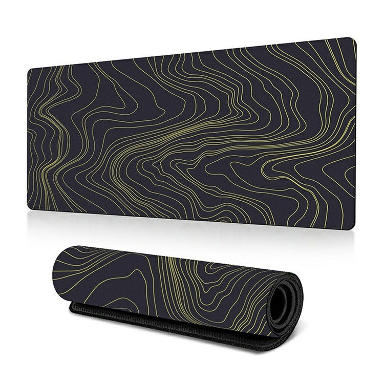300 x 700 x 3mm Abstract Fluid Pattern Mouse Mat Non-Slip Rubber Mouse Pad - Style O