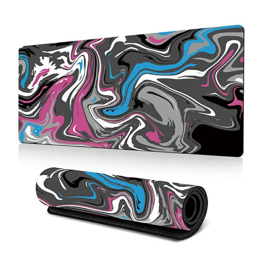300 x 700 x 2mm Abstract Fluid Design Mouse Pad Non-Slip Rubber Mouse Mat - Style C