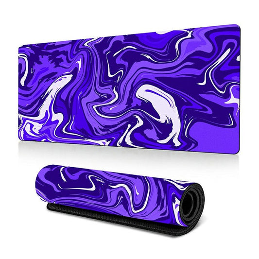 300 x 700 x 2mm Abstract Fluid Design Mouse Pad Non-Slip Rubber Mouse Mat - Style E