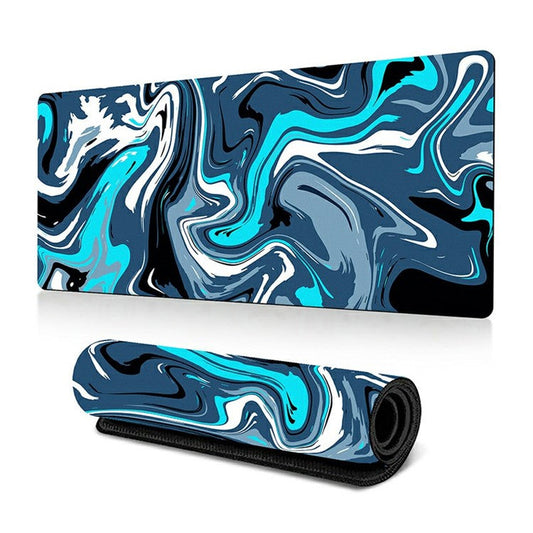 300 x 700 x 2mm Abstract Fluid Design Mouse Pad Non-Slip Rubber Mouse Mat - Style I
