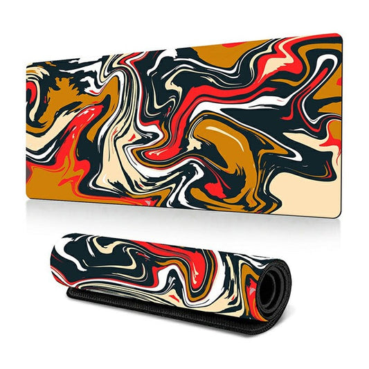 300 x 700 x 2mm Abstract Fluid Design Mouse Pad Non-Slip Rubber Mouse Mat - Style L