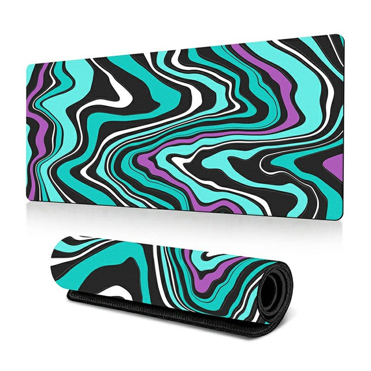 300 x 700 x 2mm Abstract Fluid Design Mouse Pad Non-Slip Rubber Mouse Mat - Style P