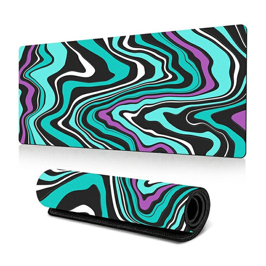 300 x 700 x 2mm Abstract Fluid Design Mouse Pad Non-Slip Rubber Mouse Mat - Style P