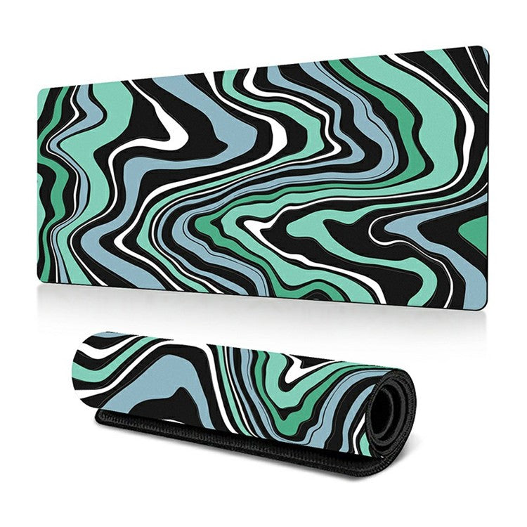 300 x 700 x 2mm Abstract Fluid Design Mouse Pad Non-Slip Rubber Mouse Mat - Style Q