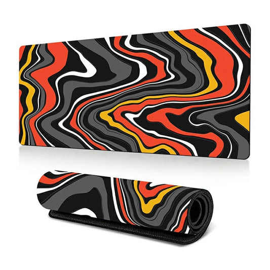 300 x 700 x 2mm Abstract Fluid Design Mouse Pad Non-Slip Rubber Mouse Mat - Style R