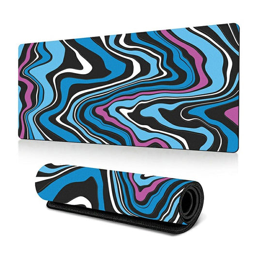 300 x 700 x 2mm Abstract Fluid Design Mouse Pad Non-Slip Rubber Mouse Mat - Style S