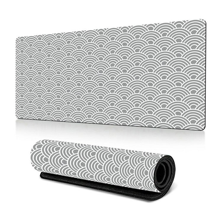 300 x 700 x 2mm Abstract Fluid Design Rubber Mouse Pad Anti-Slip Large Mouse Mat - Style B