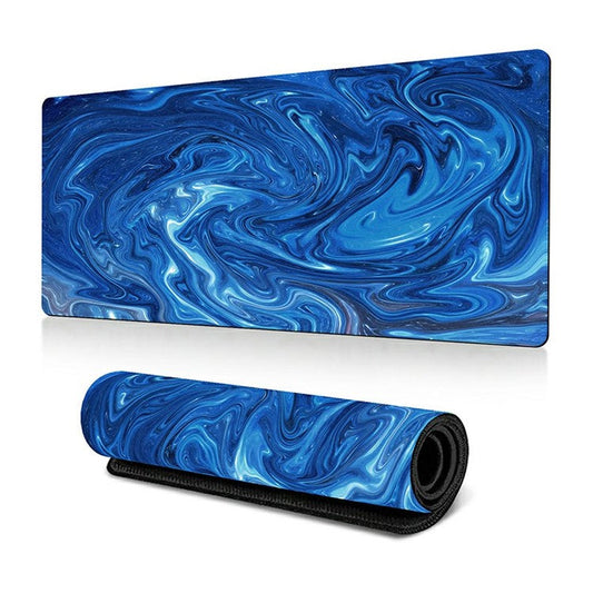 300 x 700 x 2mm Abstract Fluid Design Rubber Mouse Pad Anti-Slip Large Mouse Mat - Style K