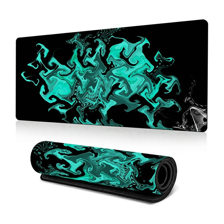 300 x 700 x 2mm Abstract Fluid Design Rubber Mouse Pad Anti-Slip Large Mouse Mat - Style N