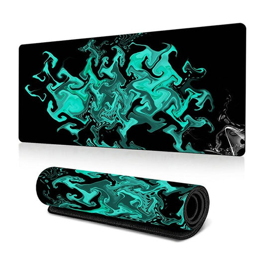 300 x 700 x 2mm Abstract Fluid Design Rubber Mouse Pad Anti-Slip Large Mouse Mat - Style N