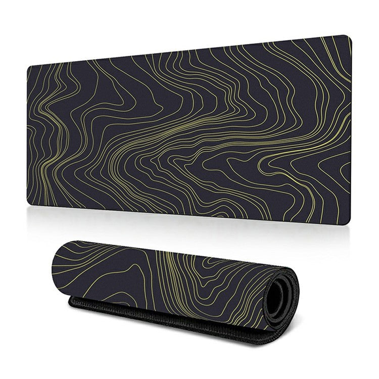 300 x 700 x 2mm Abstract Fluid Design Rubber Mouse Pad Anti-Slip Large Mouse Mat - Style O