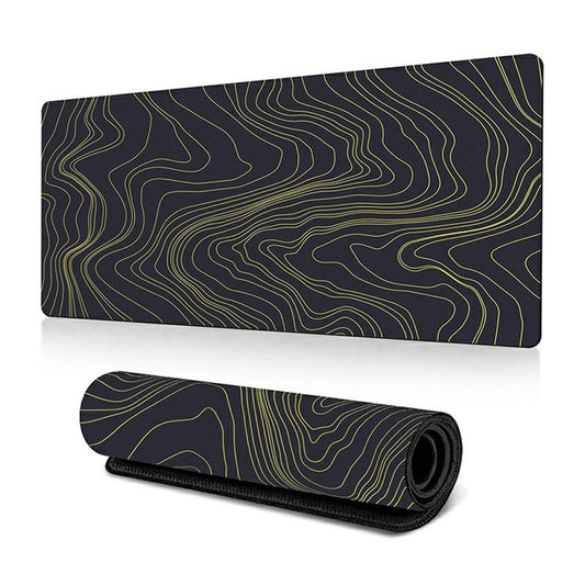 300 x 700 x 2mm Abstract Fluid Design Rubber Mouse Pad Anti-Slip Large Mouse Mat - Style O