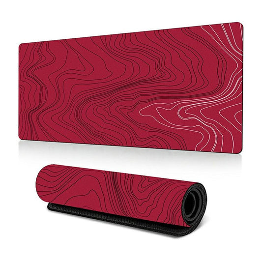 300 x 700 x 2mm Abstract Fluid Design Rubber Mouse Pad Anti-Slip Large Mouse Mat - Style P