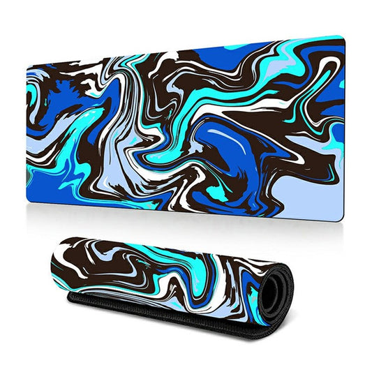300 x 800 x 2mm Abstract Fluid Design Large Mouse Pad Anti-Slip Rubber Mouse Mat - Style I