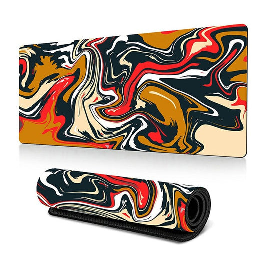 300 x 800 x 2mm Abstract Fluid Design Large Mouse Pad Anti-Slip Rubber Mouse Mat - Style K