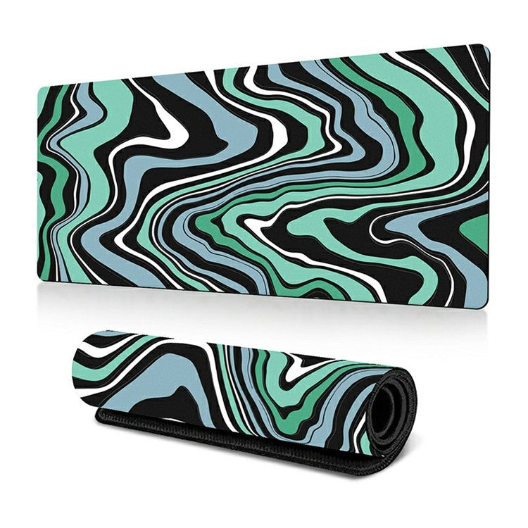 300 x 800 x 2mm Abstract Fluid Design Large Mouse Pad Anti-Slip Rubber Mouse Mat - Style P
