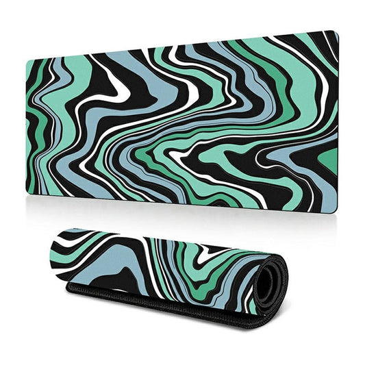 300 x 800 x 2mm Abstract Fluid Design Large Mouse Pad Anti-Slip Rubber Mouse Mat - Style P