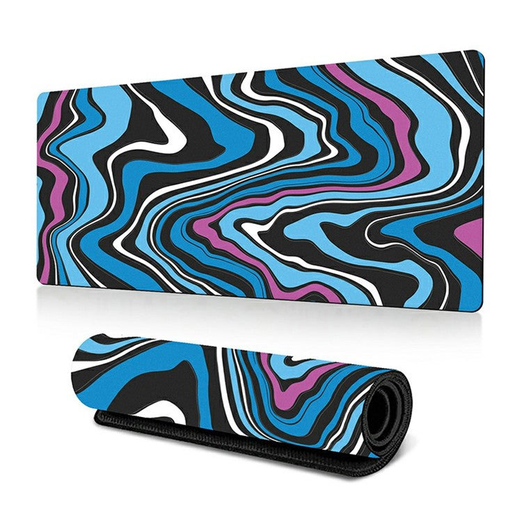 300 x 800 x 2mm Abstract Fluid Design Large Mouse Pad Anti-Slip Rubber Mouse Mat - Style R