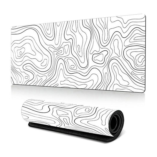 300 x 800 x 2mm Abstract Fluid Pattern Anti-Slip Mouse Pad Large Rubber Mouse Mat - Style C
