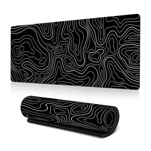 300 x 800 x 2mm Abstract Fluid Pattern Anti-Slip Mouse Pad Large Rubber Mouse Mat - Style D