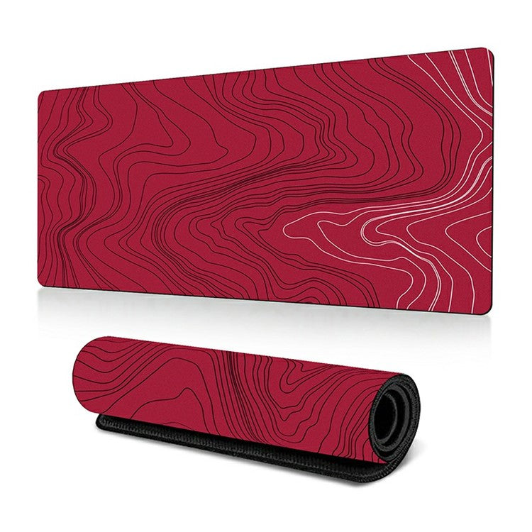 300 x 800 x 2mm Abstract Fluid Pattern Anti-Slip Mouse Pad Large Rubber Mouse Mat - Style P