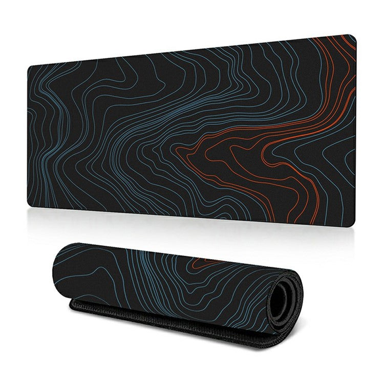 300 x 800 x 2mm Abstract Fluid Pattern Anti-Slip Mouse Pad Large Rubber Mouse Mat - Style R