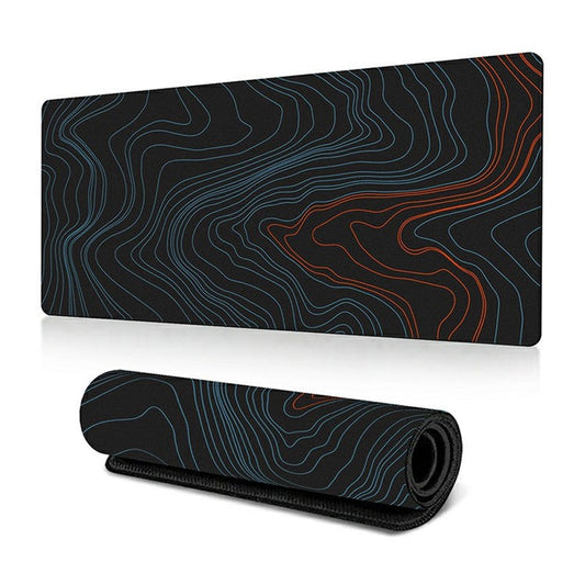 300 x 800 x 2mm Abstract Fluid Pattern Anti-Slip Mouse Pad Large Rubber Mouse Mat - Style R