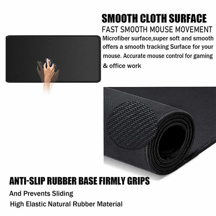 300 x 800 x 3mm Abstract Fluid Pattern Rubber Mouse Pad Large Non-Slip Mouse Mat - Style A