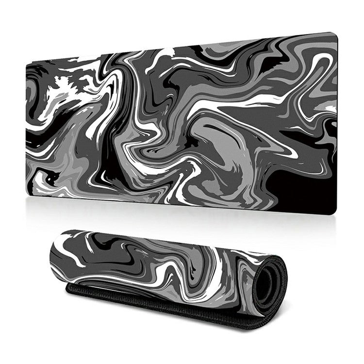 300 x 800 x 3mm Abstract Fluid Pattern Rubber Mouse Pad Large Non-Slip Mouse Mat - Style B