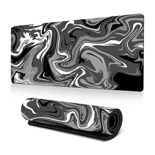 300 x 800 x 3mm Abstract Fluid Pattern Rubber Mouse Pad Large Non-Slip Mouse Mat - Style B