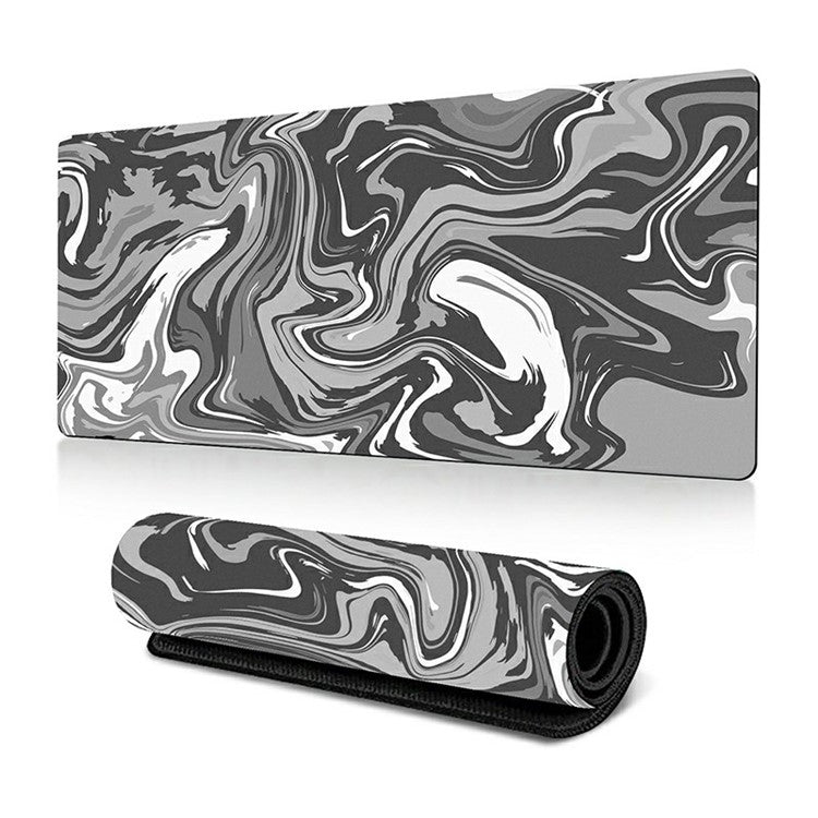 300 x 800 x 3mm Abstract Fluid Pattern Rubber Mouse Pad Large Non-Slip Mouse Mat - Style G