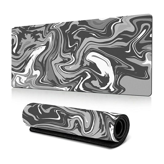 300 x 800 x 3mm Abstract Fluid Pattern Rubber Mouse Pad Large Non-Slip Mouse Mat - Style G