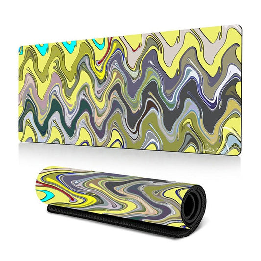 300 x 600 x 3mm Abstract Fluid Pattern Large Mouse Mat Non-Slip Rubber Mouse Pad - Style I