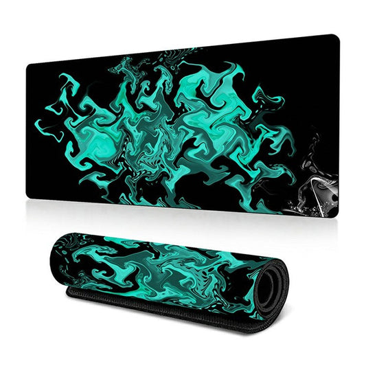 300 x 600 x 3mm Abstract Fluid Pattern Large Mouse Mat Non-Slip Rubber Mouse Pad - Style N