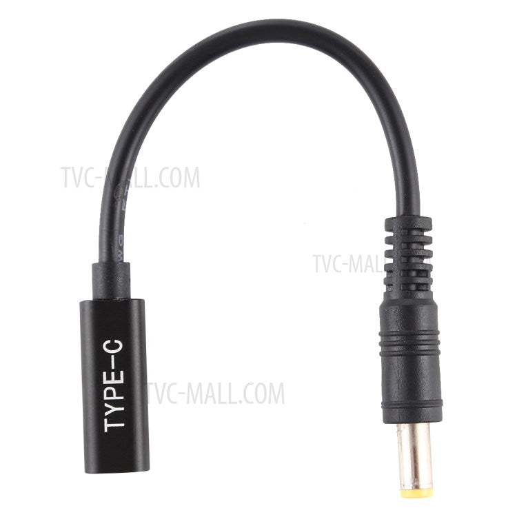 DP Type-C to 5.5x2.5mm Laptop Power Charging Cable
