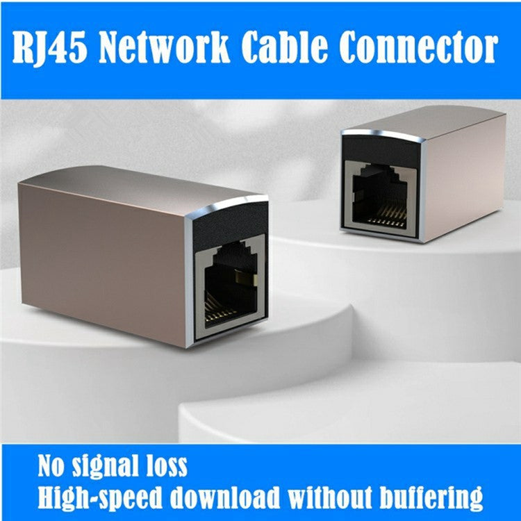 10Gbps RJ45 Female to Female Ethernet Cable Extension Network Adapter Compatible with Cat8 / Cat7 / Cat6 / Cat5